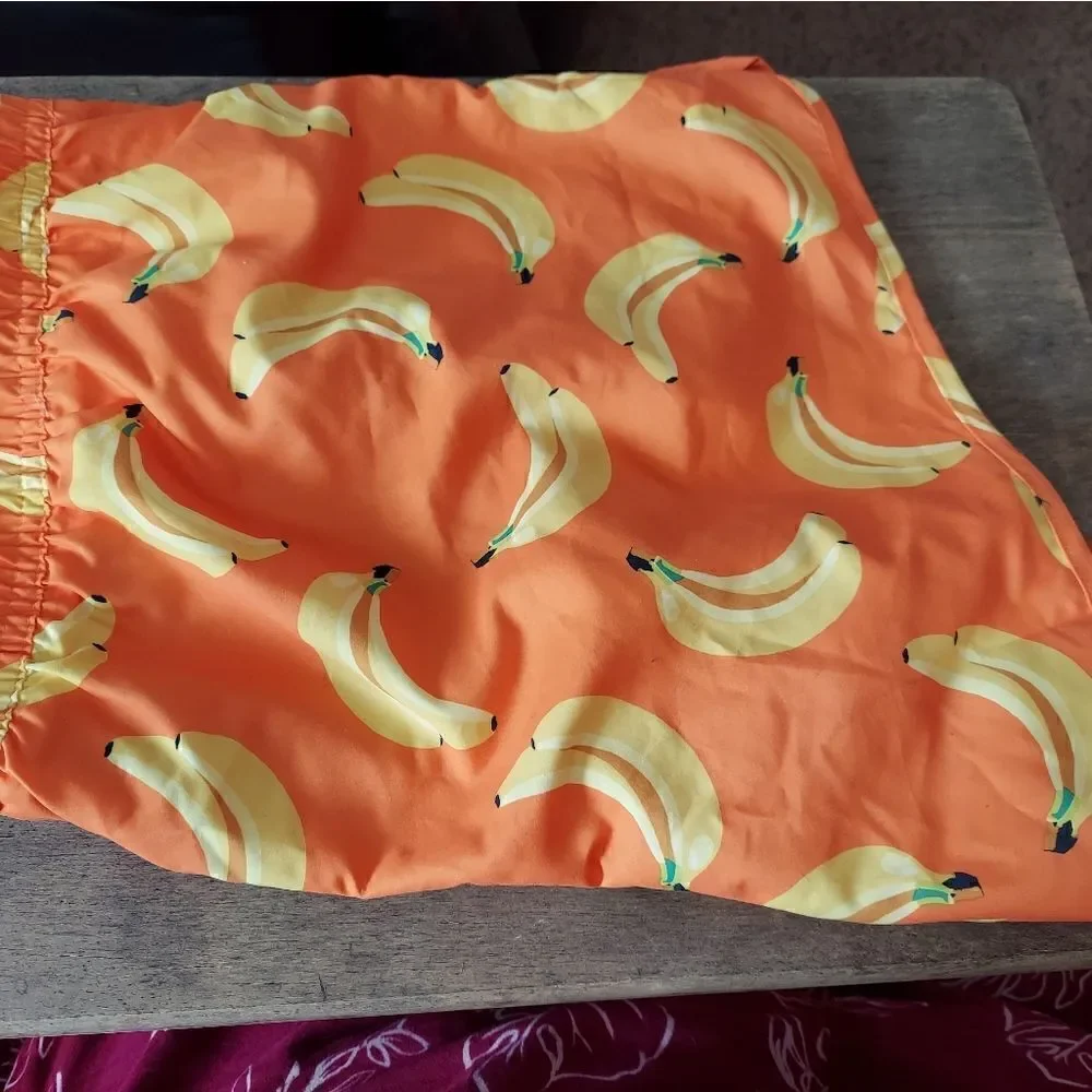 H&M Swim shorts orange in woven fabric 2X